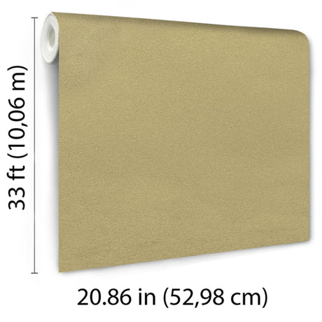 Veer Decor Faux Non-Woven Textile Fiber Texture Gold Wallpaper