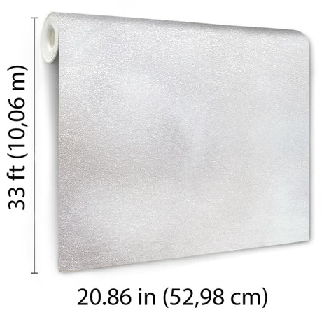 Veer Decor Faux Non-Woven Textile Fiber Texture Off-White Wallpaper