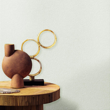 Veer Decor Faux Non-Woven Textile Fiber Texture Off-White Wallpaper