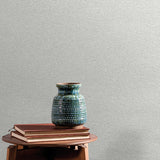 Veer Decor Faux Non-Woven Textile Fiber Texture Cream Wallpaper