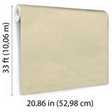 Veer Decor Faux Textile Fiber Texture Beige Wallpaper