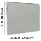 Veer Decor Faux Textile Fiber Texture Silver Wallpaper