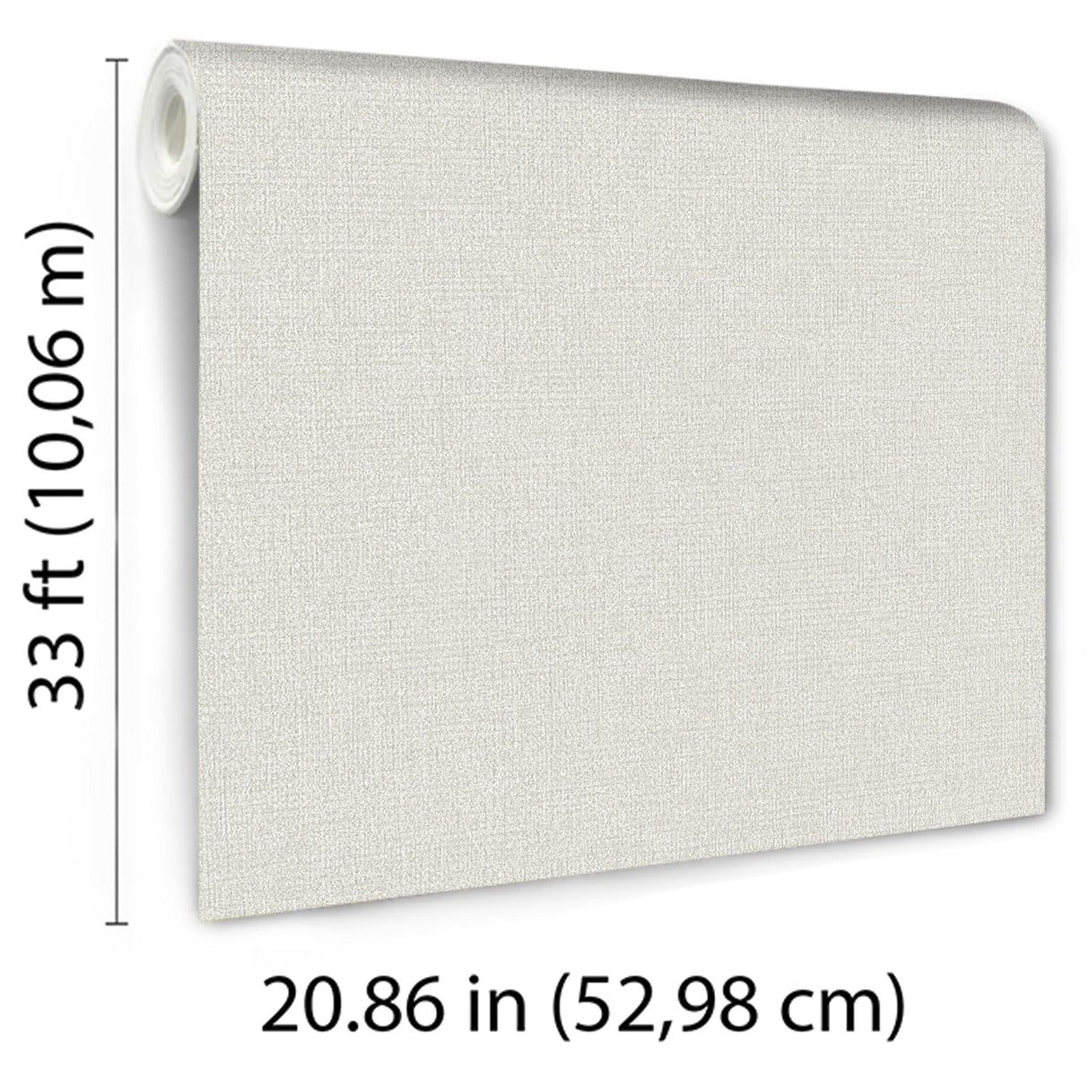 Veer Decor Chanel Linen Blend White Wallpaper