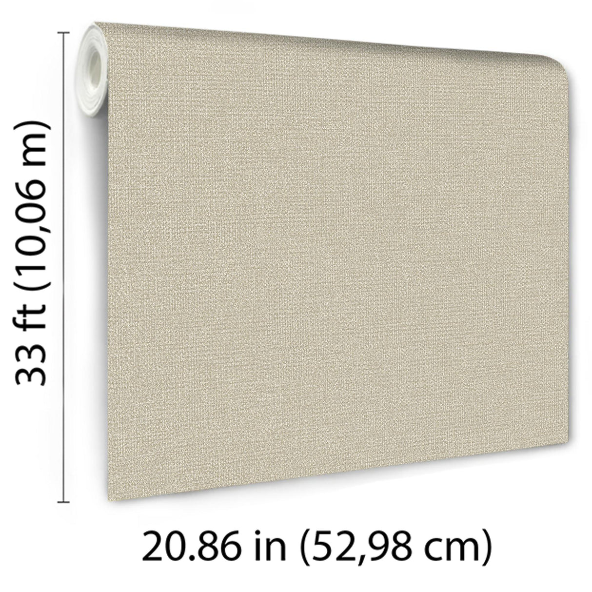 Veer Decor Chanel Linen Blend Tan Wallpaper