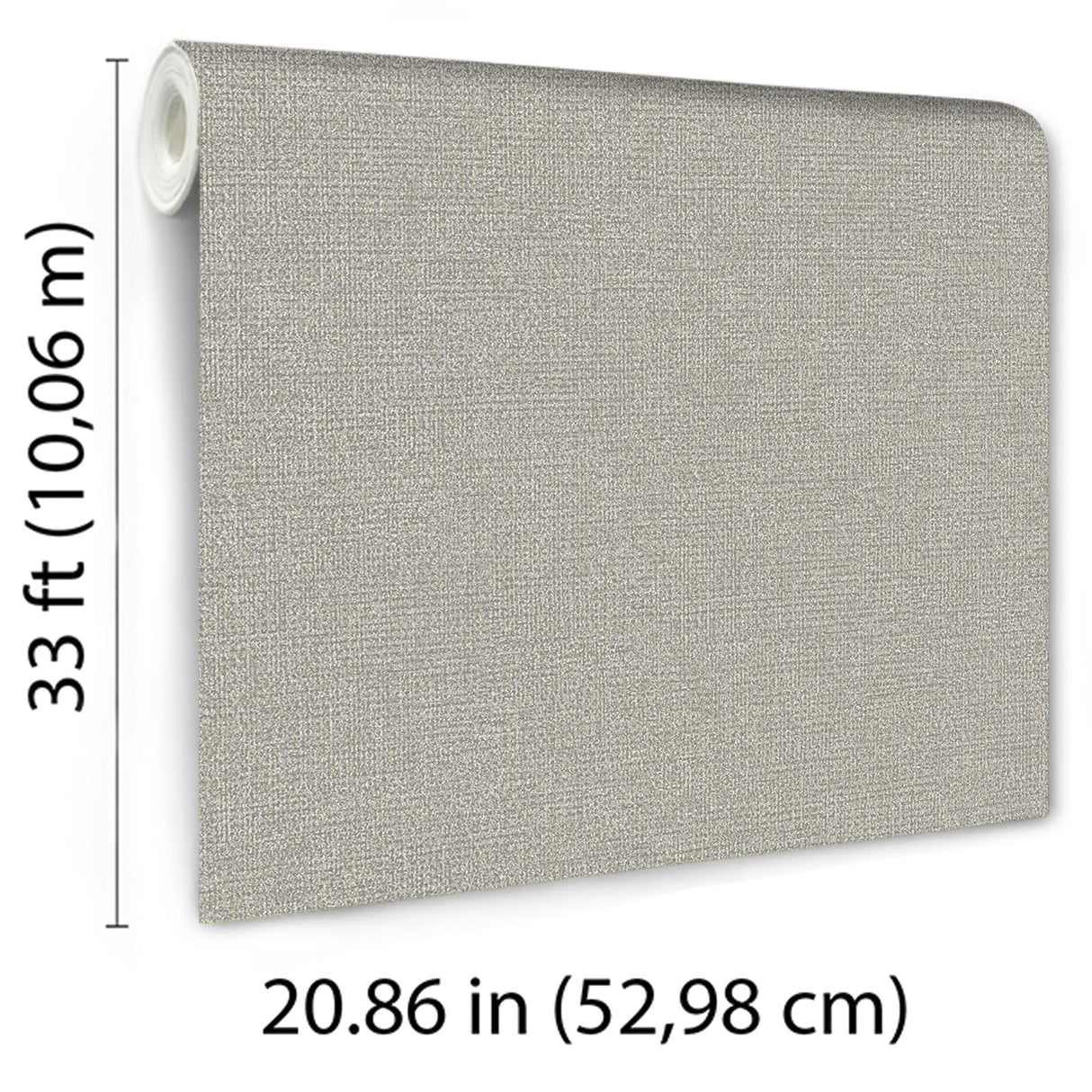 Veer Decor Chanel Linen Blend Gray Wallpaper