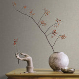 Veer Decor Chanel Linen Blend Gray Wallpaper