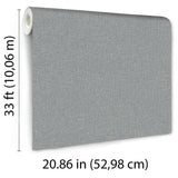 Veer Decor Chanel Linen Blend Blue Wallpaper