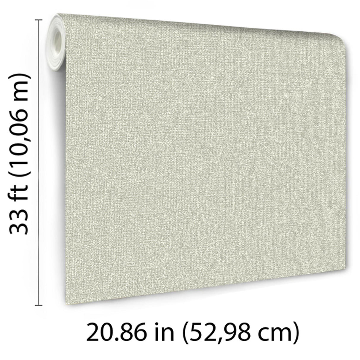 Veer Decor Chanel Linen Blend Green Wallpaper