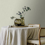 Veer Decor Chanel Linen Blend Green Wallpaper