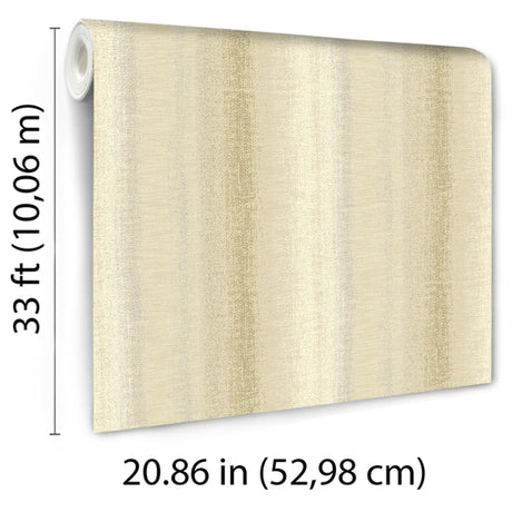 Veer Decor Woven Gradient Stripe Tan Wallpaper