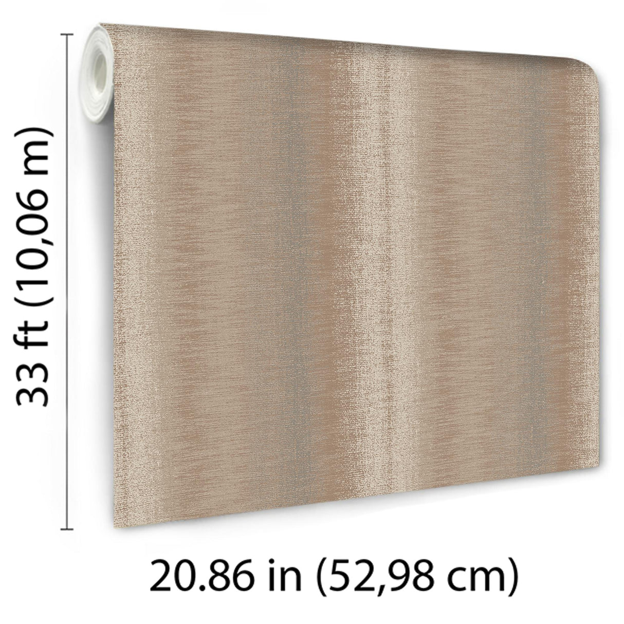 Veer Decor Woven Gradient Stripe Red Wallpaper
