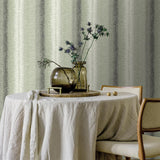 Veer Decor Woven Gradient Stripe Green Wallpaper