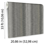 Veer Decor Woven Gradient Stripe Brown Wallpaper