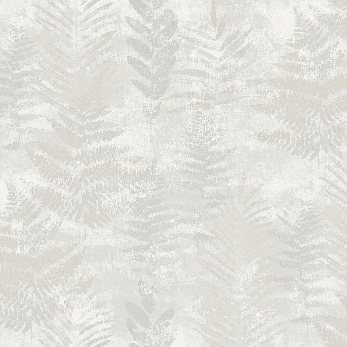 Veer Decor Fern Horizon White Wallpaper
