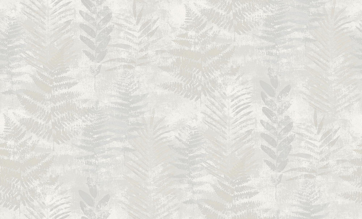 Veer Decor Fern Horizon White Wallpaper