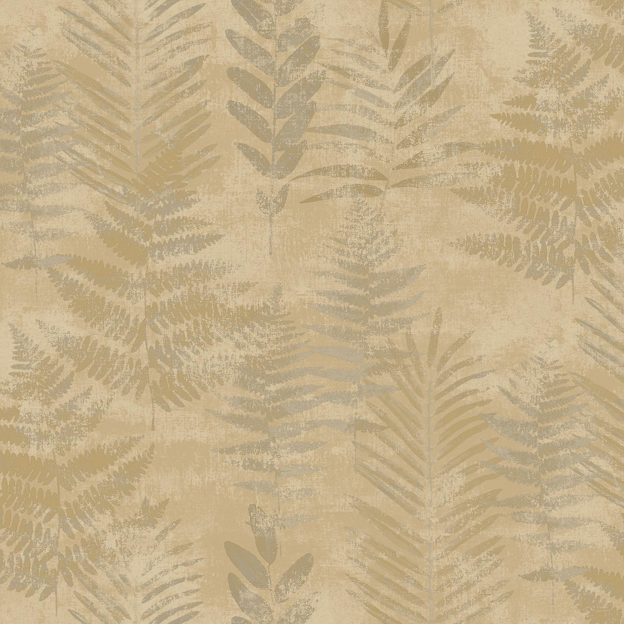 Veer Decor Fern Horizon Tan Wallpaper