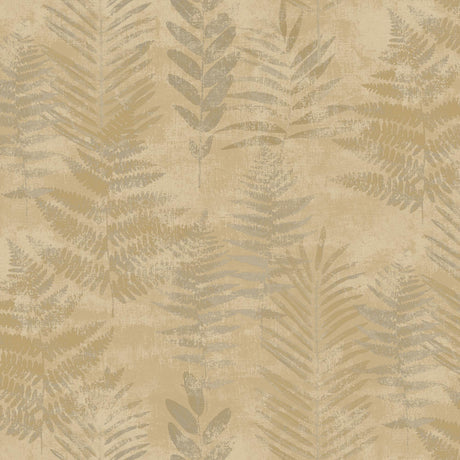 Veer Decor Fern Horizon Tan Wallpaper