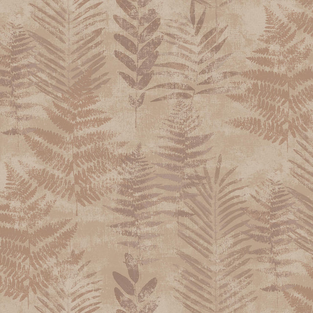 Veer Decor Fern Horizon Red Wallpaper