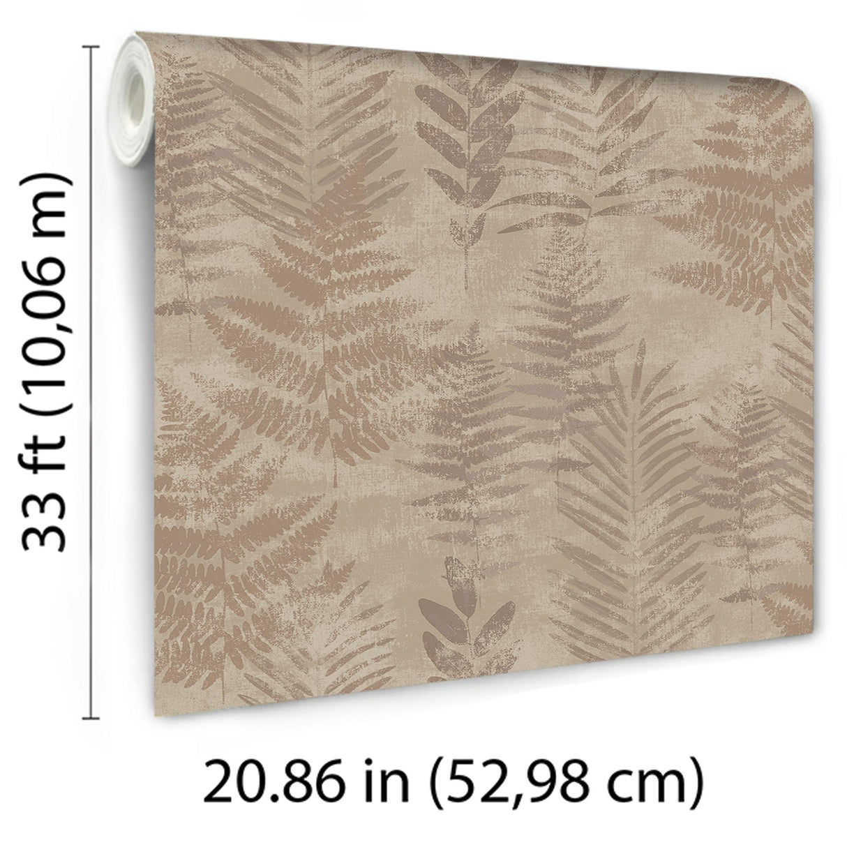 Veer Decor Fern Horizon Red Wallpaper