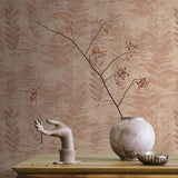 Veer Decor Fern Horizon Red Wallpaper