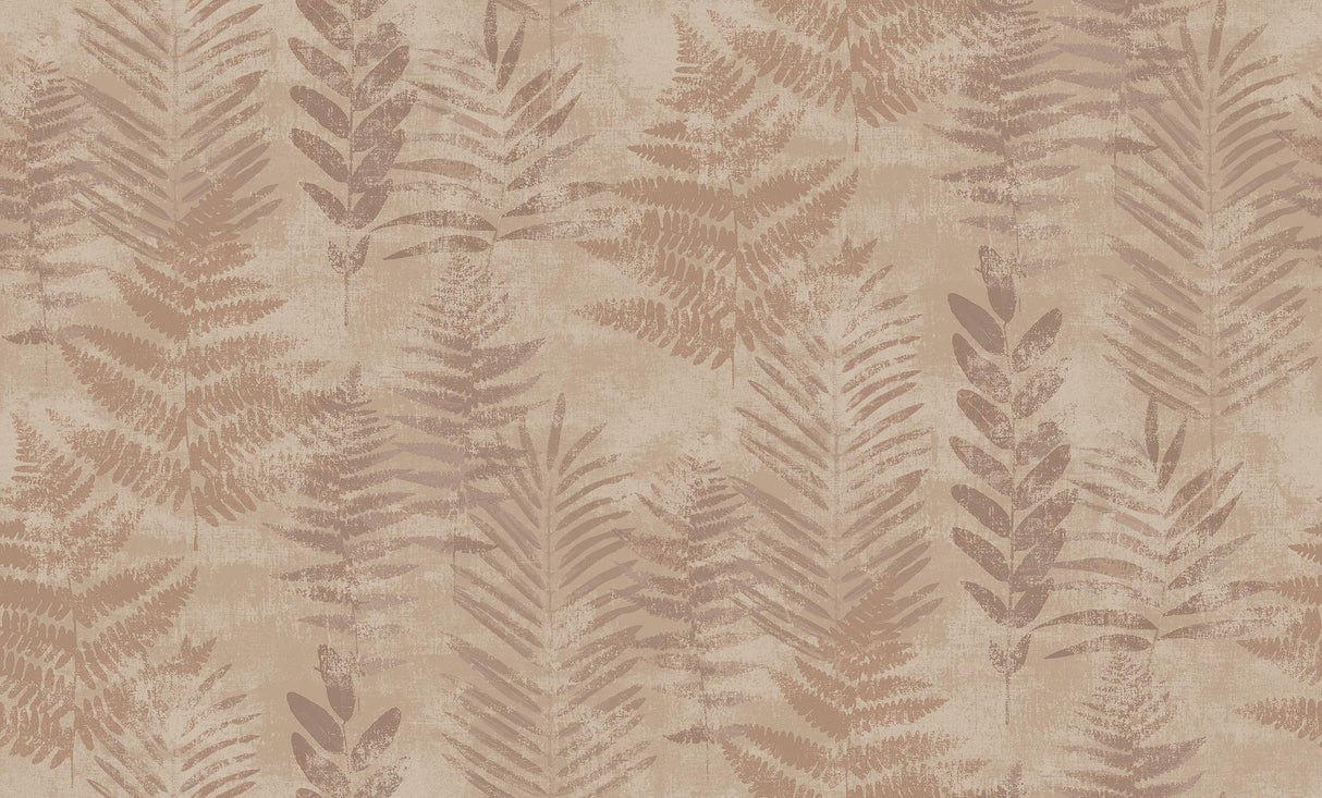 Veer Decor Fern Horizon Red Wallpaper