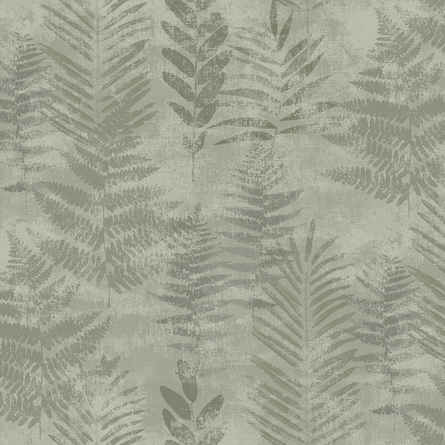 Veer Decor Fern Horizon Green Wallpaper