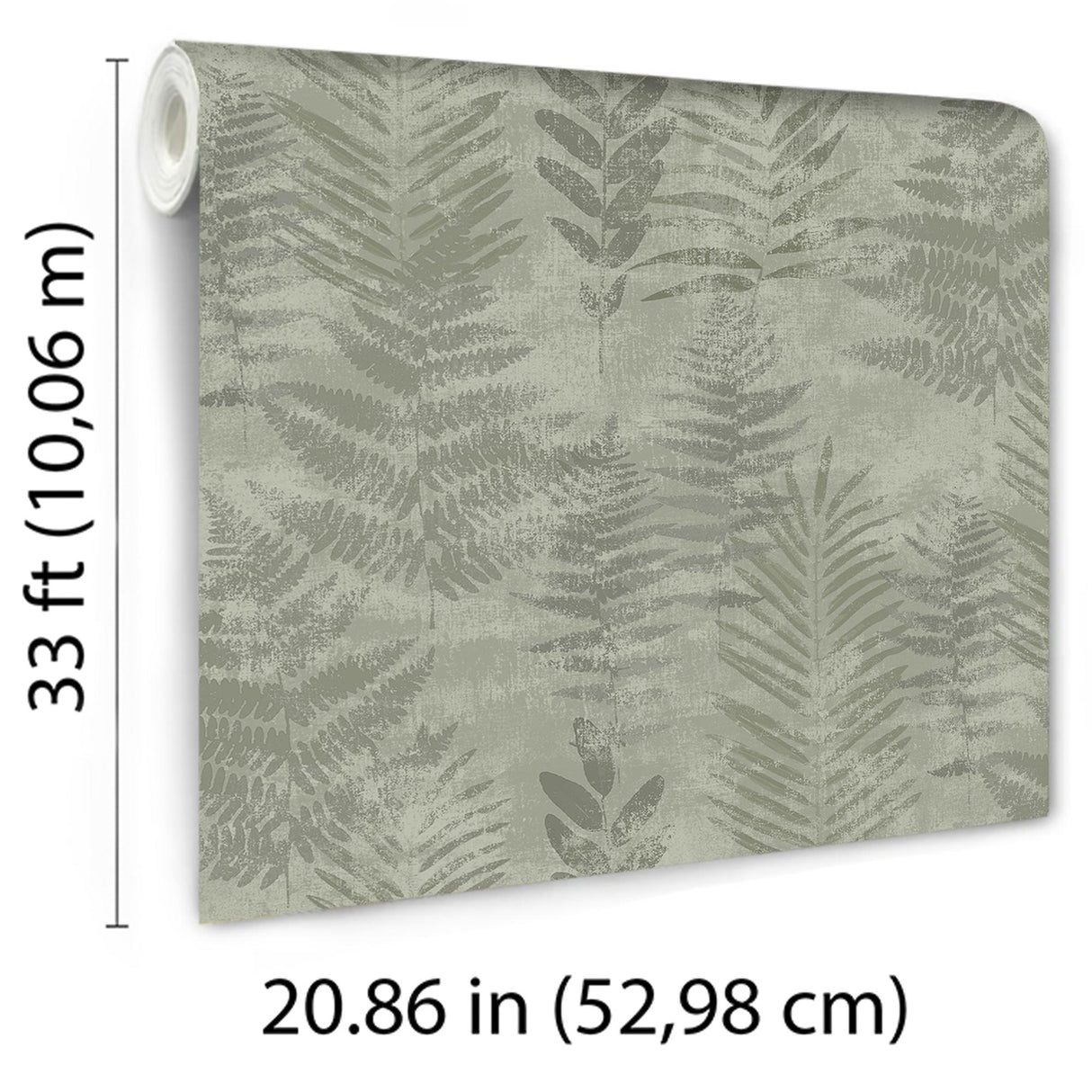 Veer Decor Fern Horizon Green Wallpaper