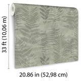 Veer Decor Fern Horizon Green Wallpaper