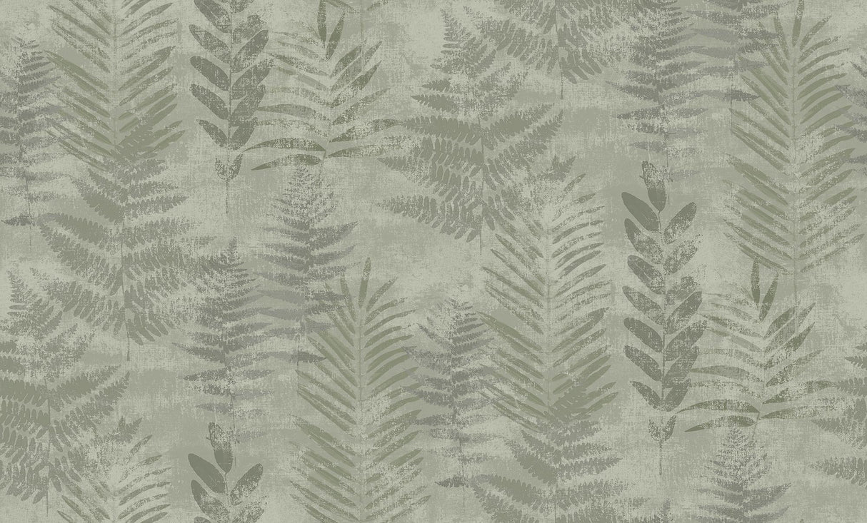 Veer Decor Fern Horizon Green Wallpaper