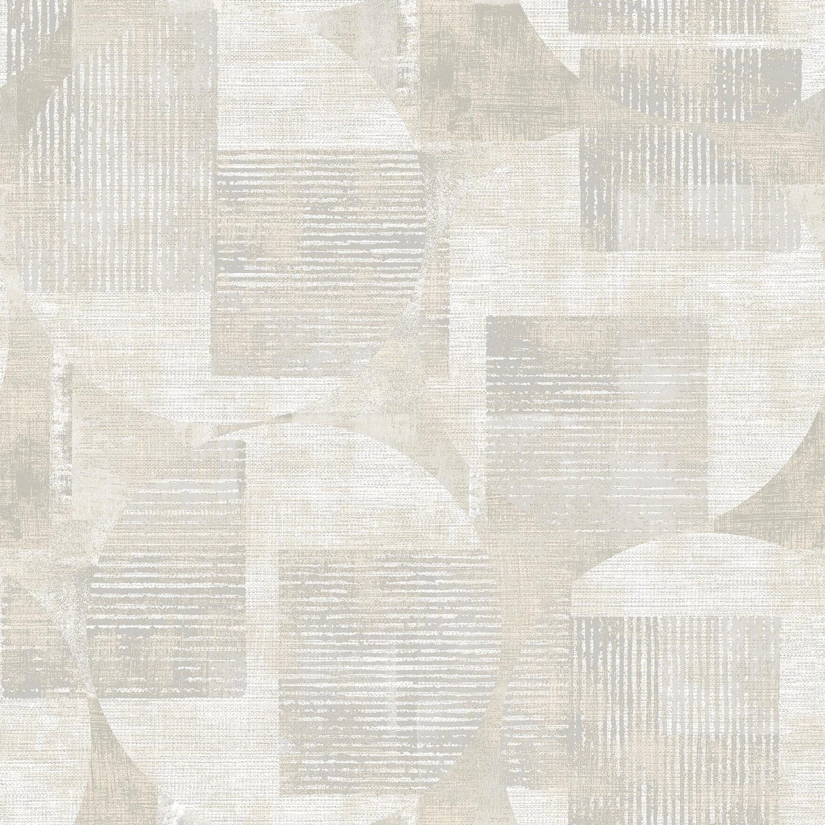 Veer Decor Geo Canvas White Wallpaper