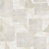 Veer Decor Geo Canvas White Wallpaper