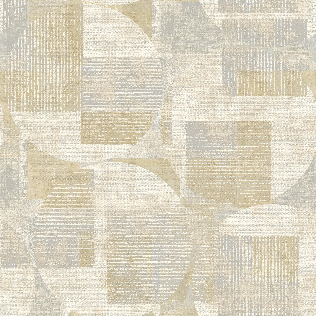 Veer Decor Geo Canvas Beige Wallpaper