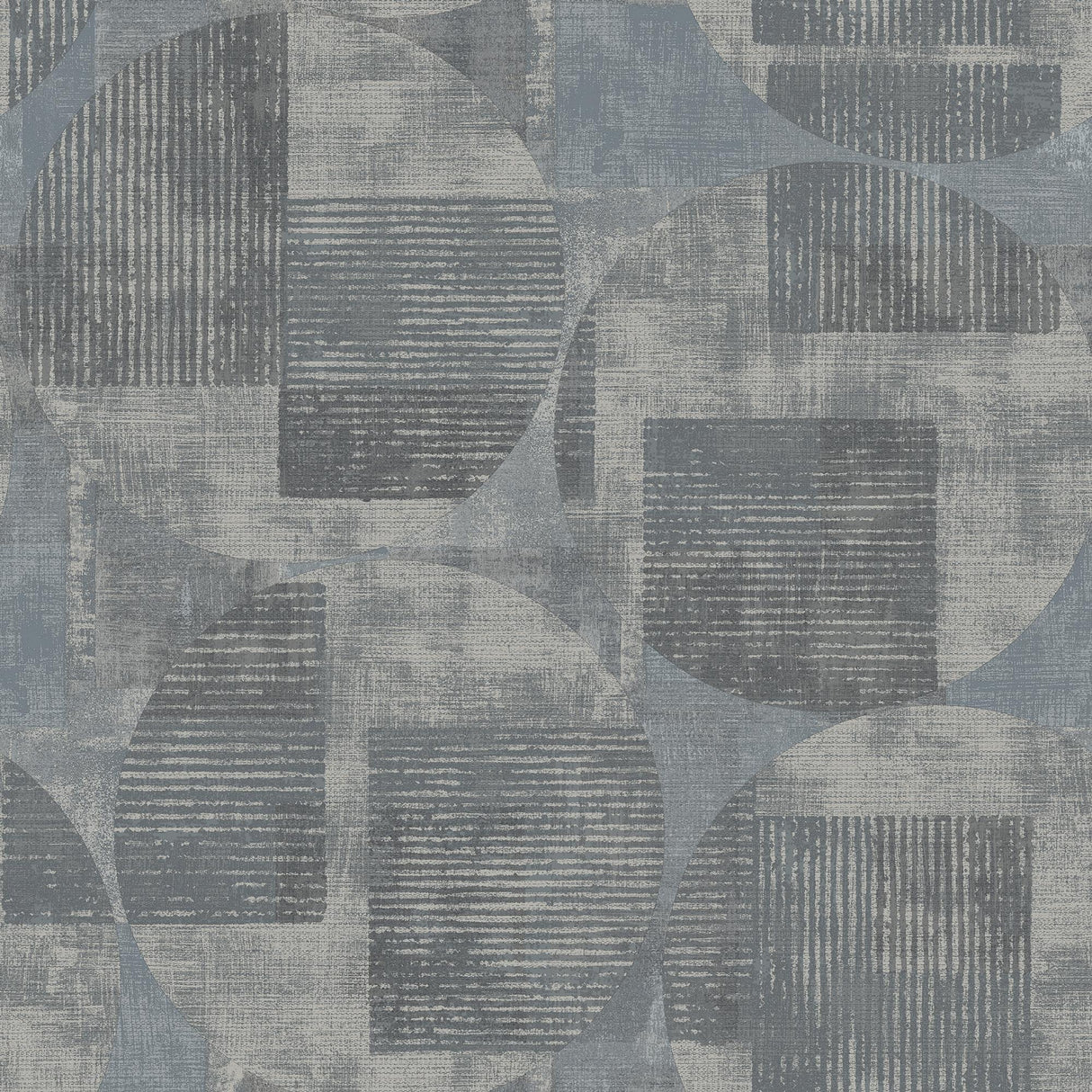 Veer Decor Geo Canvas Blue Wallpaper