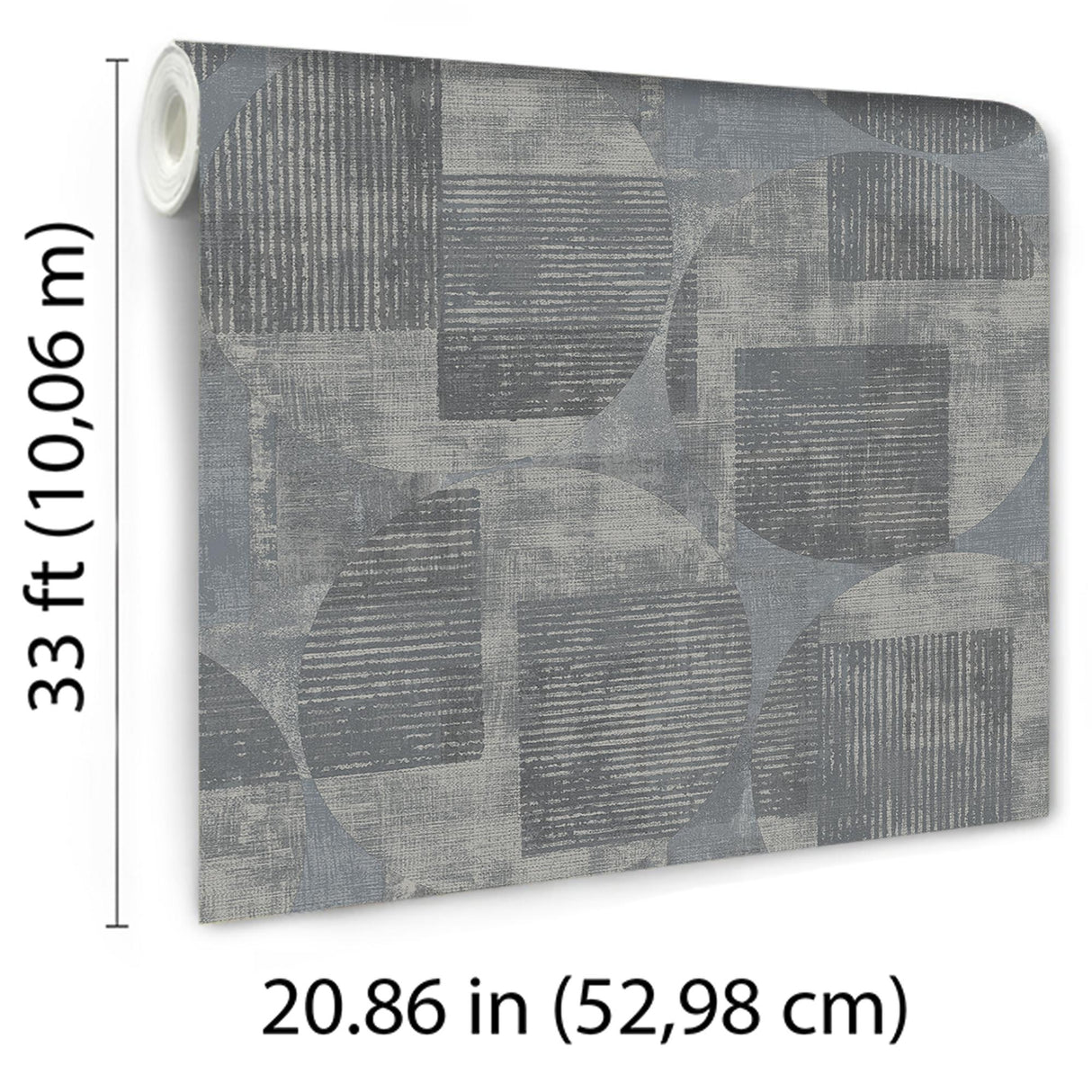 Veer Decor Geo Canvas Blue Wallpaper