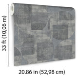 Veer Decor Geo Canvas Blue Wallpaper