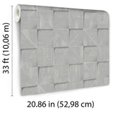 Veer Decor Prism Grid Blue Wallpaper