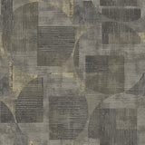 Veer Decor Geo Canvas Brown Wallpaper