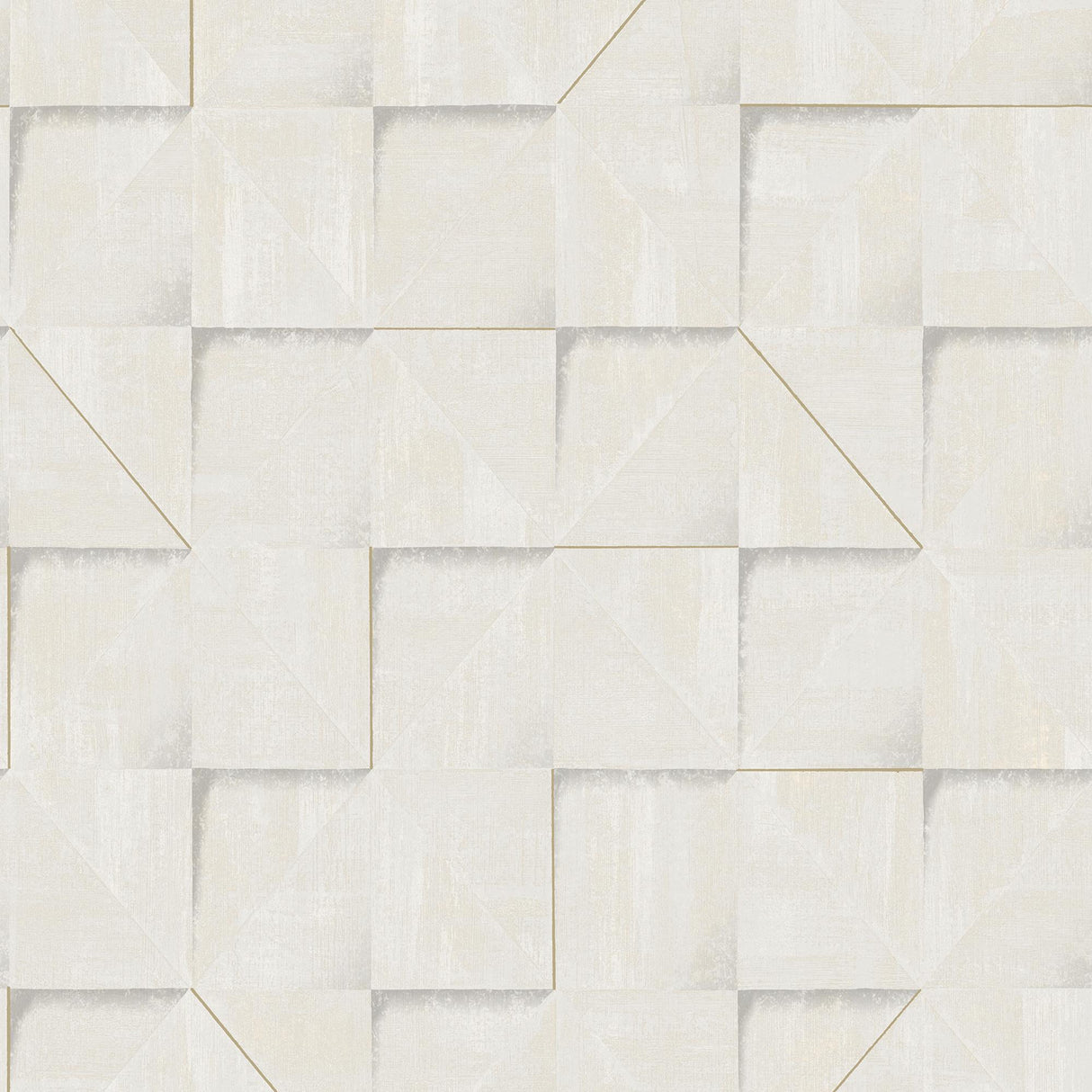 Veer Decor Prism Grid White Wallpaper