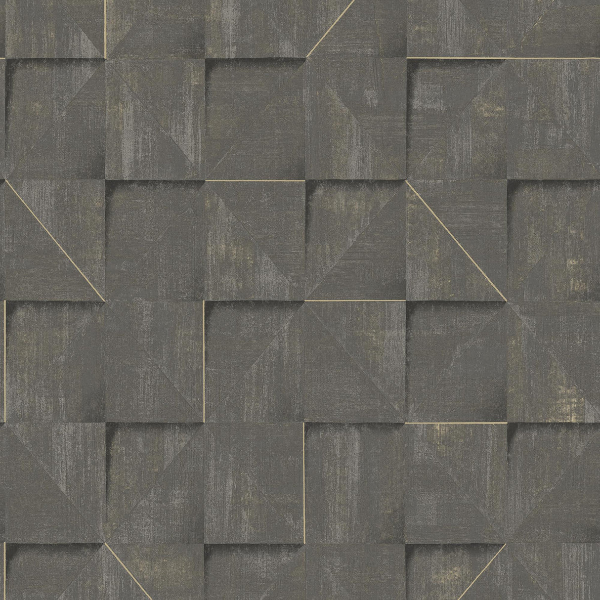 Veer Decor Prism Grid Brown Wallpaper