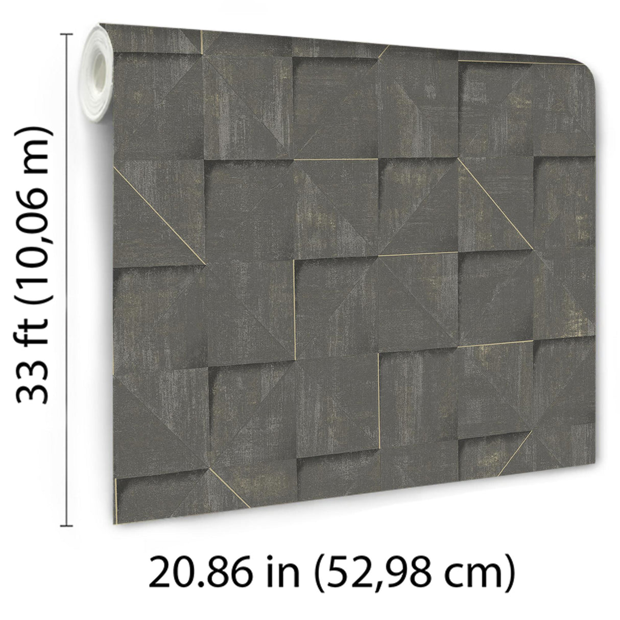 Veer Decor Prism Grid Brown Wallpaper