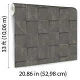Veer Decor Prism Grid Brown Wallpaper