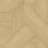 Veer Decor Sculpted Chevron Wood Panels Tan Wallpaper