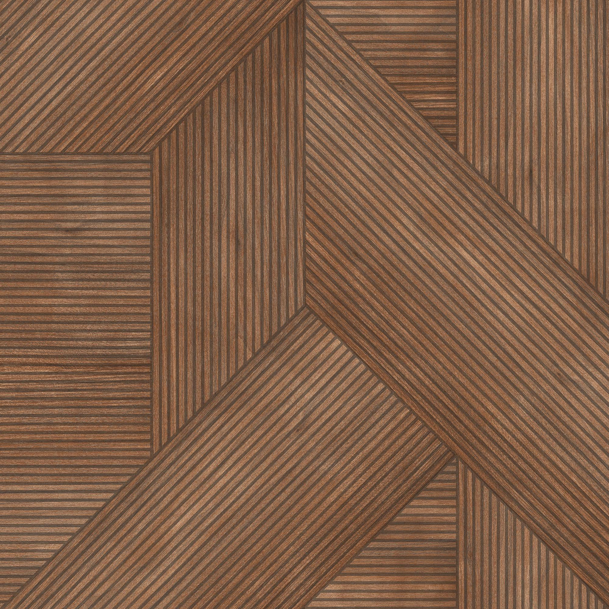 Veer Decor Sculpted Chevron Wood Panels Red Wallpaper