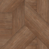 Veer Decor Sculpted Chevron Wood Panels Red Wallpaper