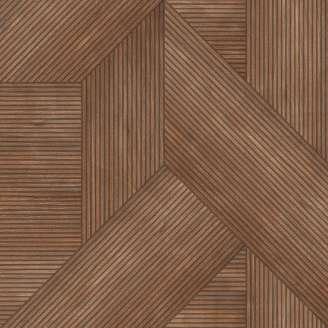 Veer Decor Sculpted Chevron Wood Panels Red Wallpaper