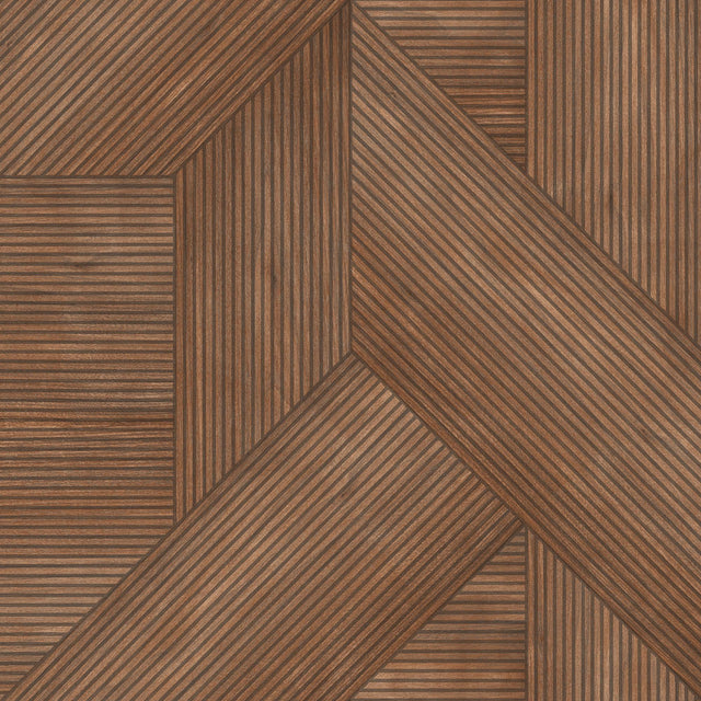 Veer Decor Sculpted Chevron Wood Panels Red Wallpaper
