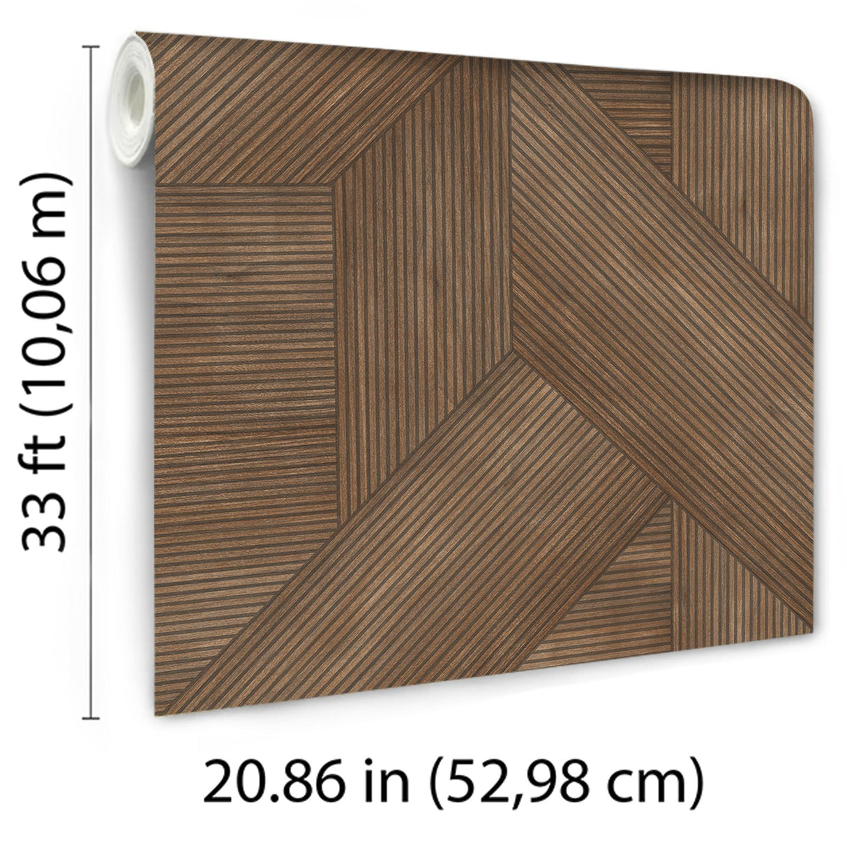 Veer Decor Sculpted Chevron Wood Panels Red Wallpaper