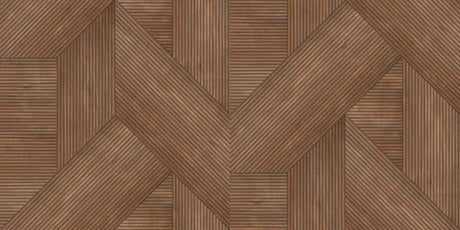 Veer Decor Sculpted Chevron Wood Panels Red Wallpaper