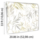 Veer Decor Painted Canopy Beige Wallpaper