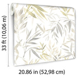 Veer Decor Painted Canopy Beige Wallpaper